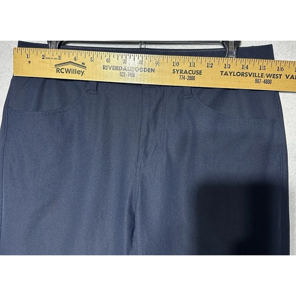 Vuori Pants Men 32 Short Slim Ink Navy Meta Ankle Stretch Comfort Office Outdoor